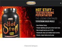 Tablet Screenshot of hotstuffnutritionals.com